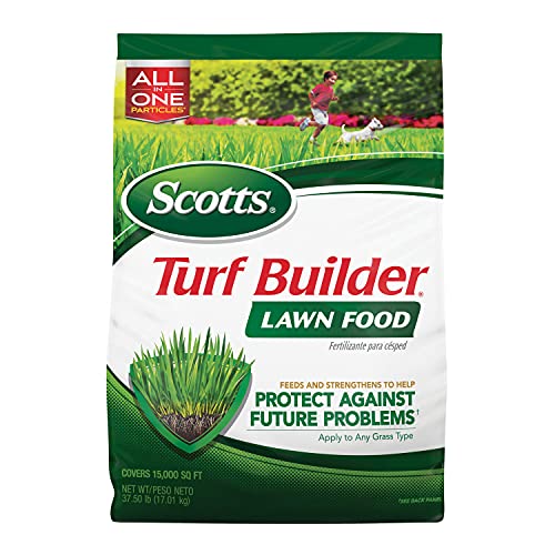 Scotts Turf Builder Lawn Food - Fertilizer for Grass, for All Grass Types, 15,000 Sq. Ft., 37.50 Lb.