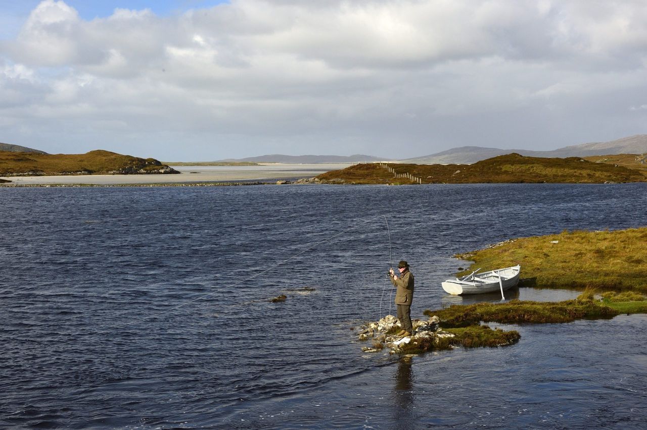 Mark Hedges fishing in Scotland in 2017.