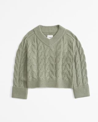 Abercrombie & Fitch, einfacher Pullover mit V-Ausschnitt