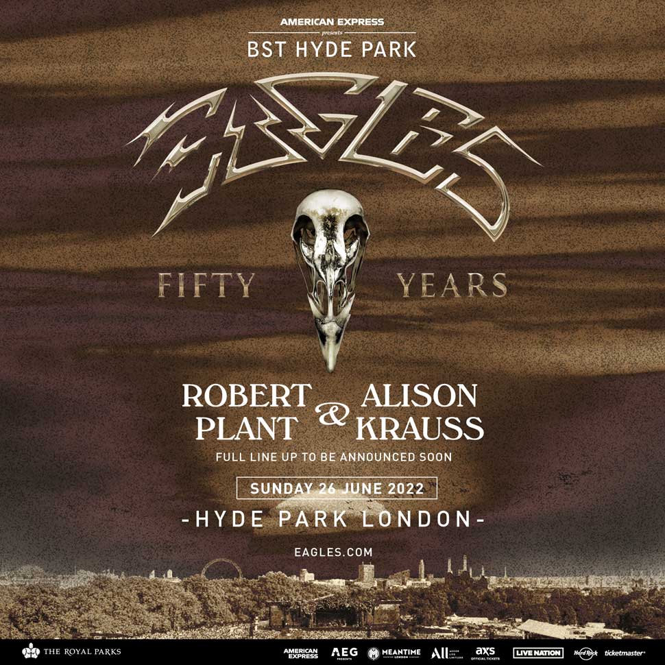 Eagles to headline BST with support from Robert Plant and Alison Krauss ...