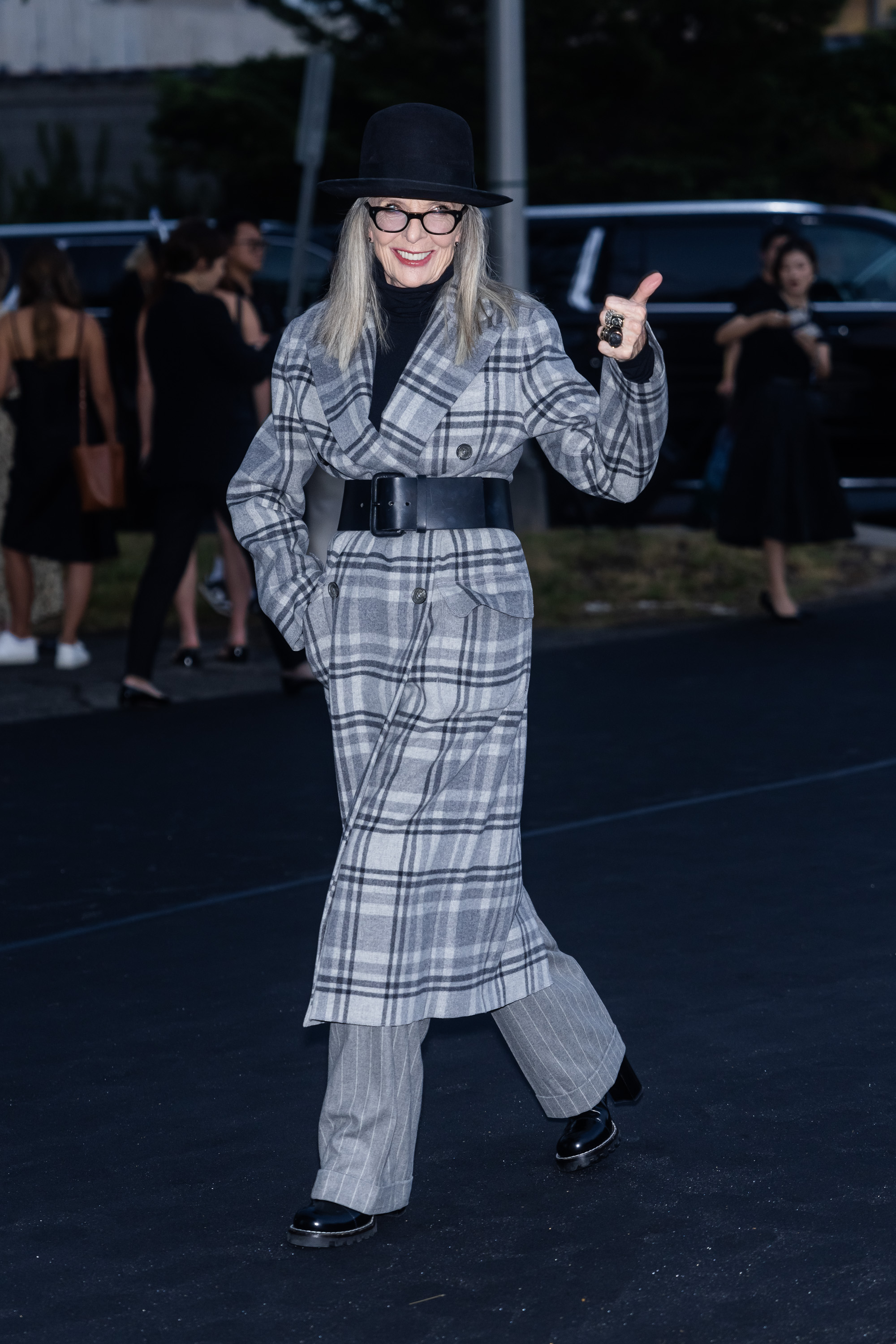 Diane Keaton's style evolution: Diane Keaton attends the Ralph Lauren Fashion show during New York Fashion Week: The Shows at the Brooklyn Navy Yards on September 08, 2023 in New York City.