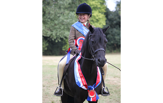 RIHS 2016 Kate Hewson &amp;amp; Newoak Jester BSPS Heritage Pretty Polly M&amp;amp;M Mini champions
