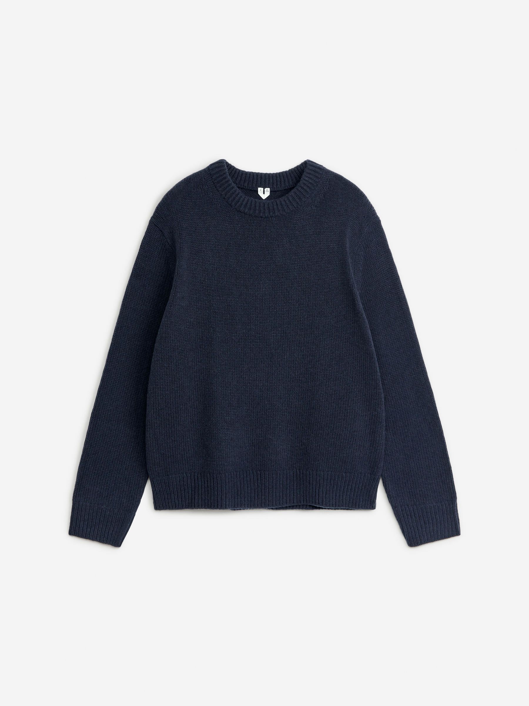 Heavy Knit Wool Blend Jumper – Dark Blue – Men – Arket Gb