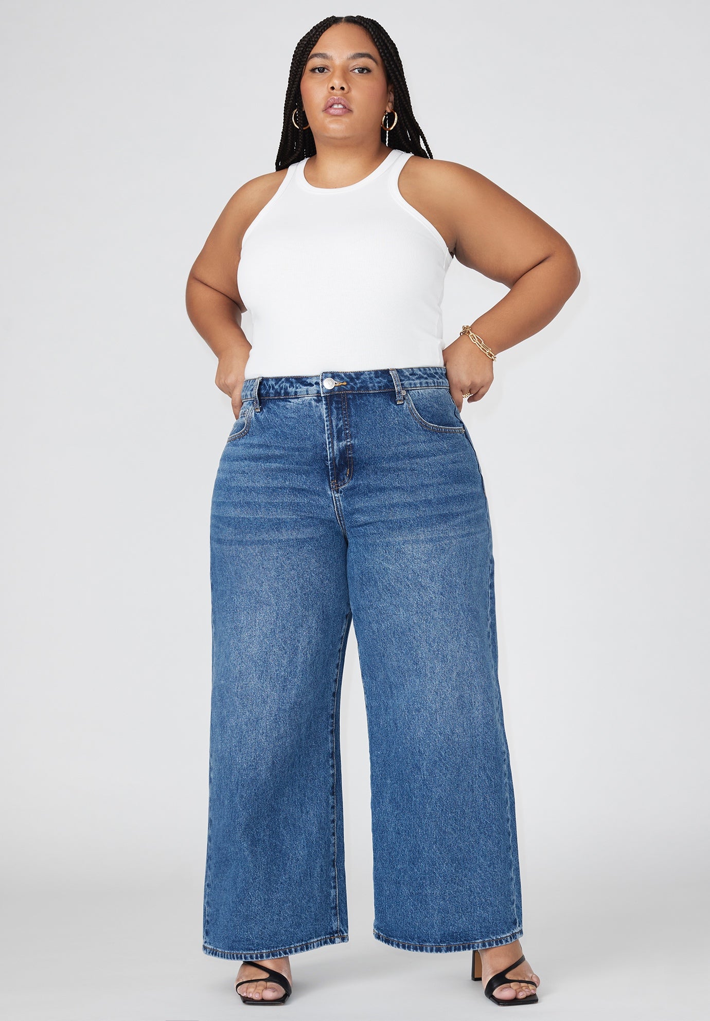 The Yvette Rigid Wide Leg Jean
