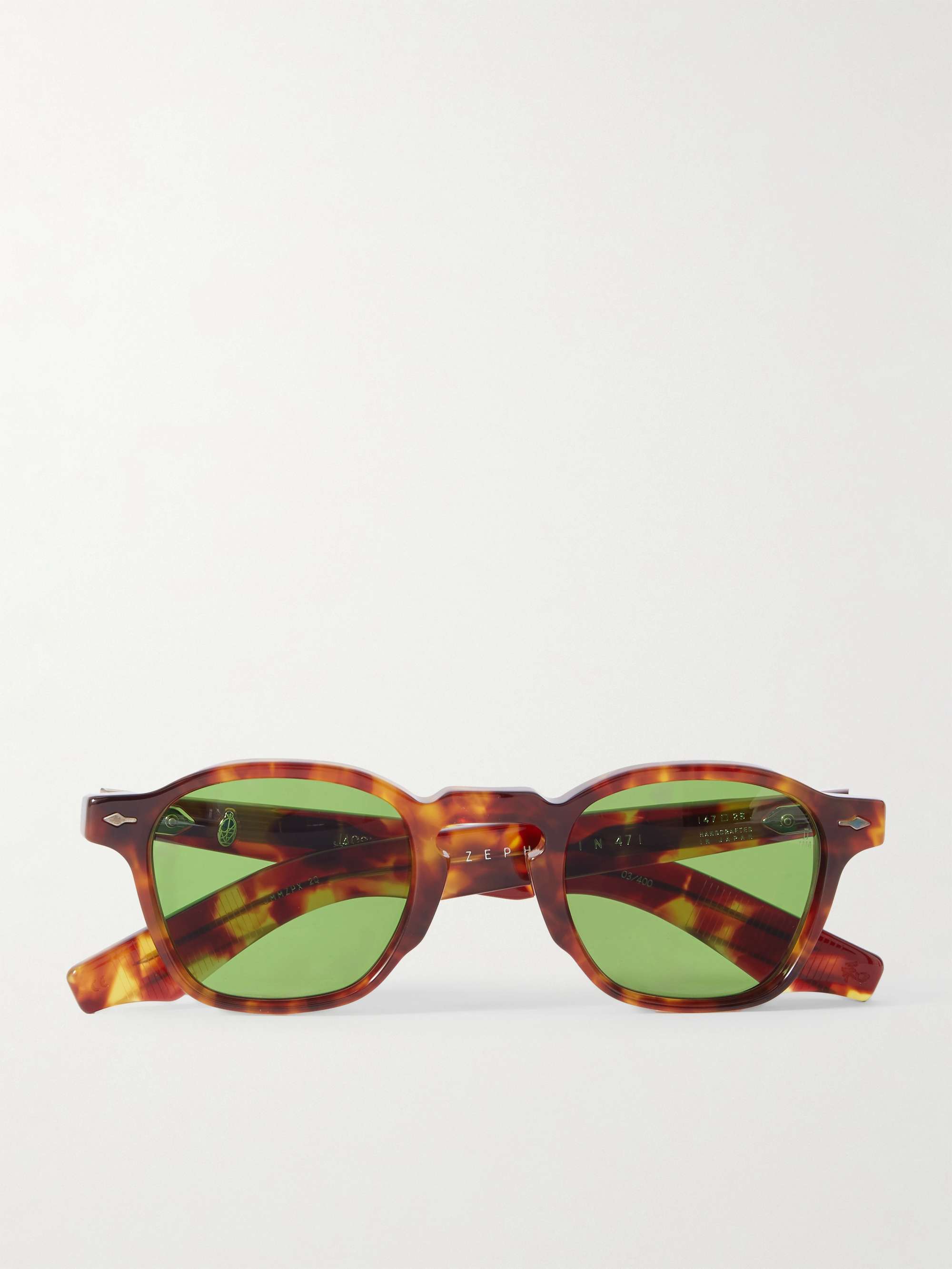 Zephirin 47 Round-Frame Tortoiseshell Acetate Sunglasses