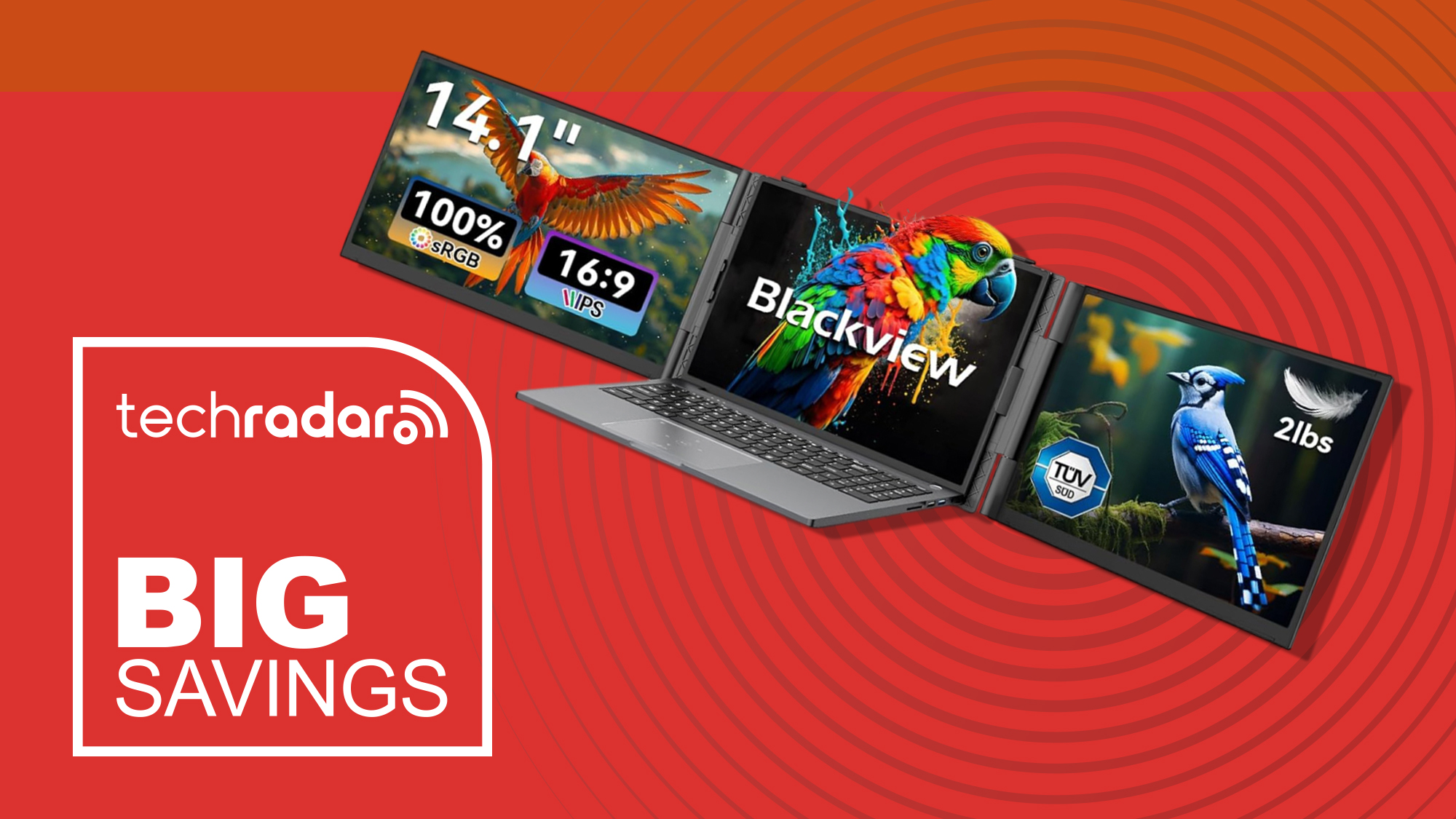 Blackview Triple Laptop Screen Extender deal