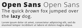 Google Fonts: Open Sans