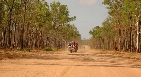 A better section of the Battle Camp road.