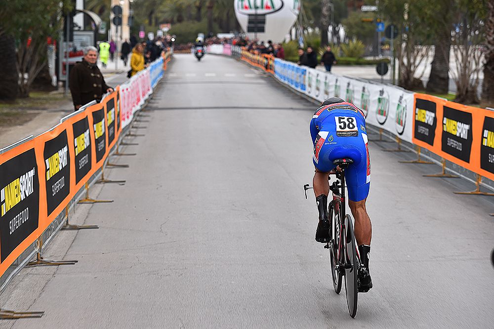 Greg van Avermaet rides during Tirreno-Adriatico's final stage