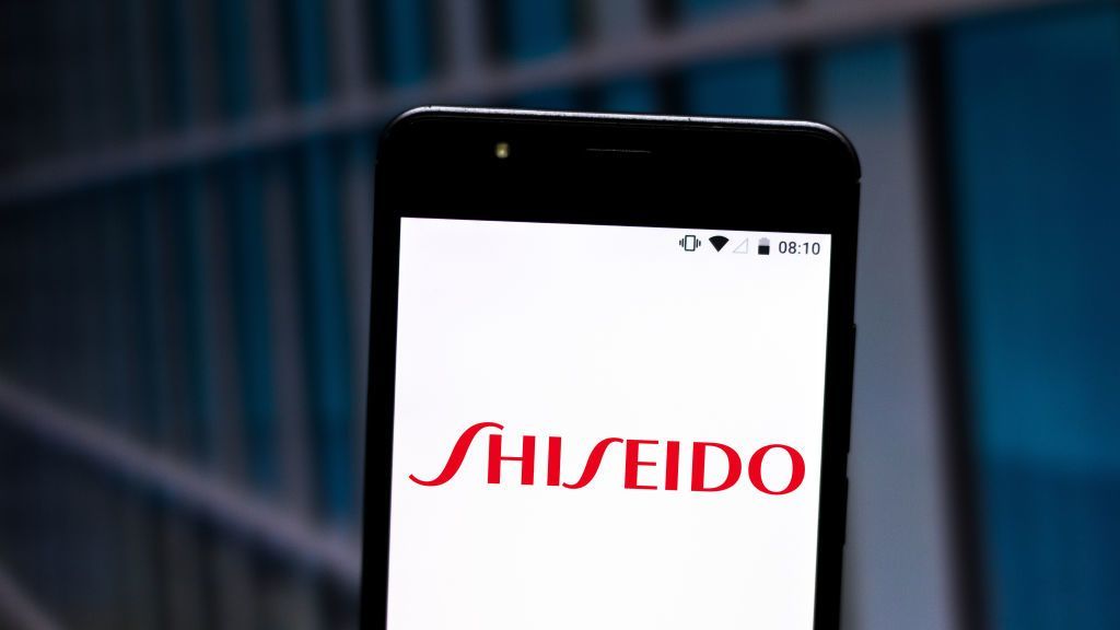 Shiseido Company logo seen displayed on a smartphone