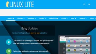 Website screenshot for Linux Lite