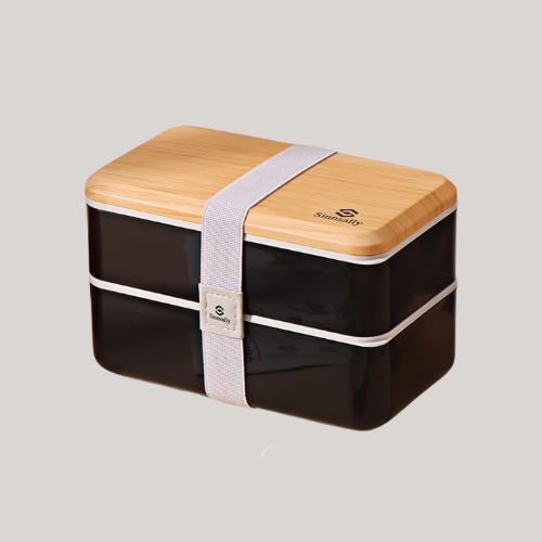 Sinnsally 1400ml Bento Box Lunch Boxes, Stackable Bento Lunch Box for Adults,leak-Proof Lunch Container With Compartments,japanese Style Lunchbox With Sauce Pot Cutlery Set,microwaveable Safe