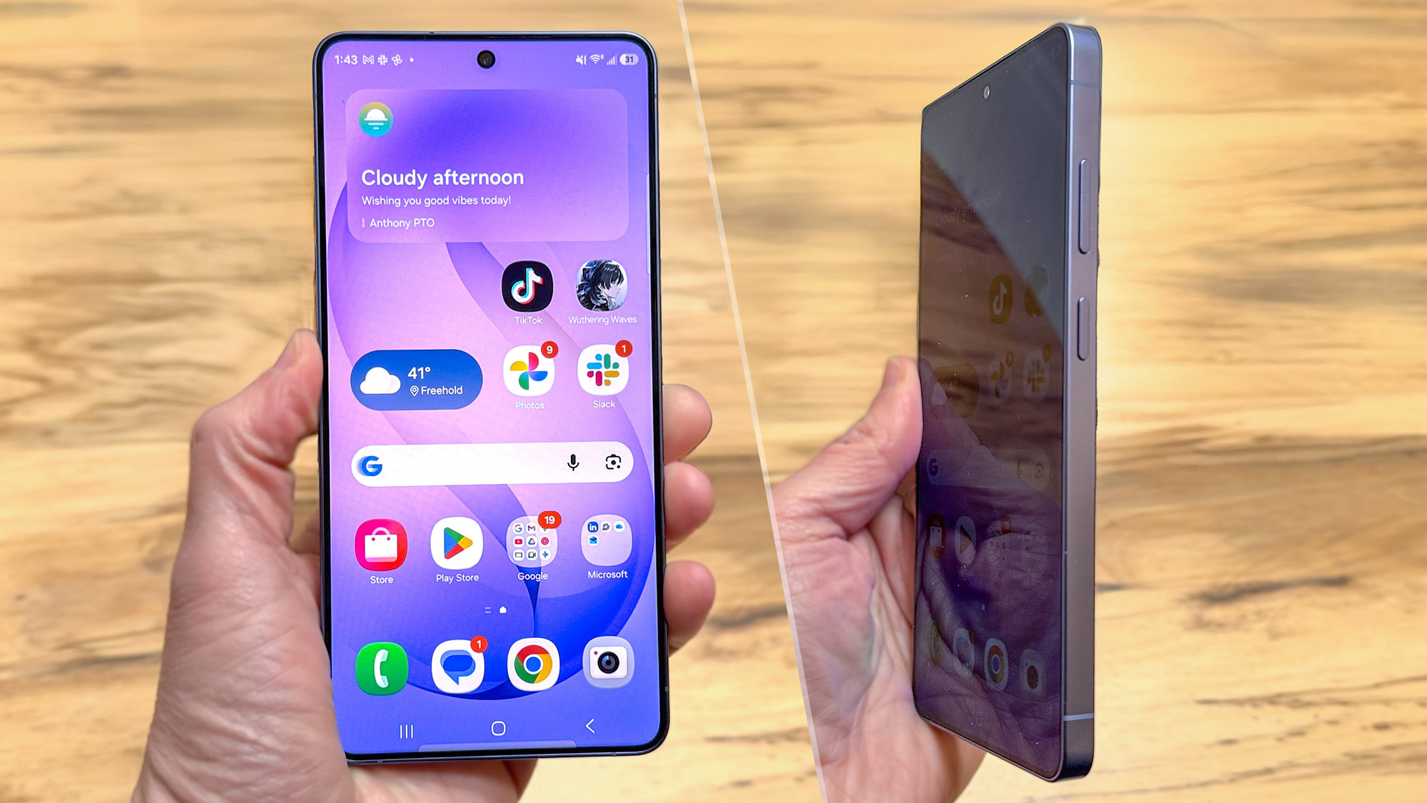 Samsung Galaxy S26 Ultra front view and profile