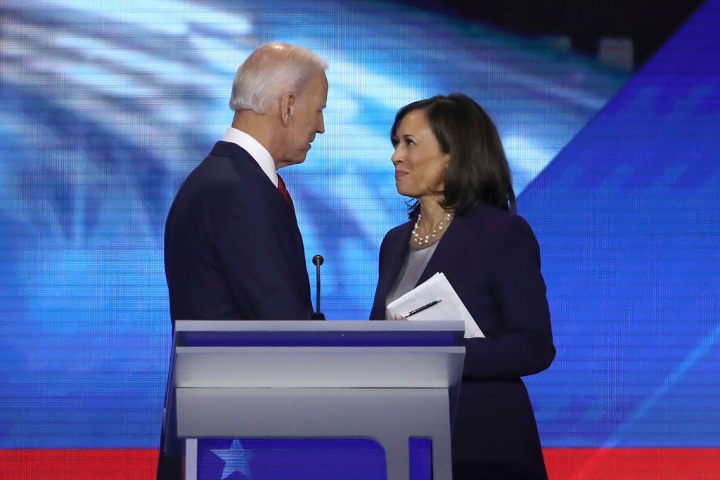 Joe Biden and Kamala Harris.