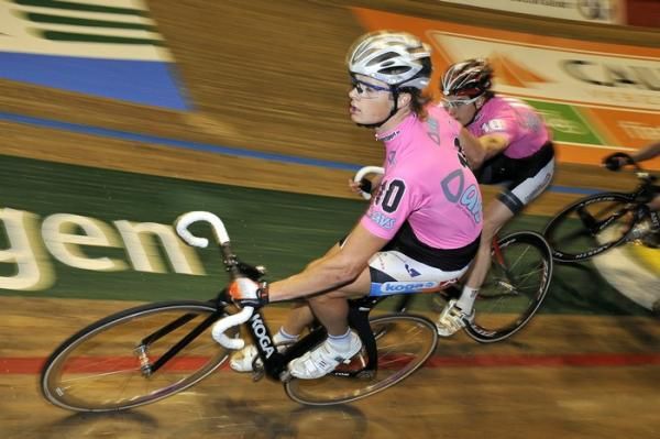 Gert Jan Jonkman and Marc Hester during the Madison