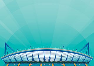 Premier League football stadium illustrations