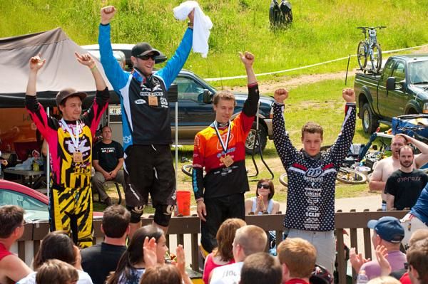 Men's podium at the Gravity East Seven Springs round