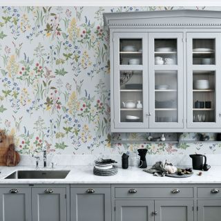 Wallpaper in a kitchen by Sandberg