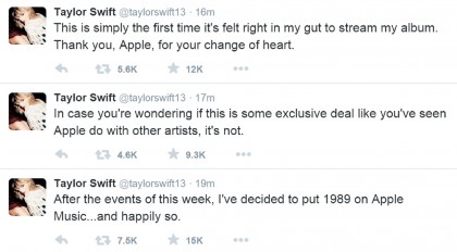 when will taylor swift's new album be available on apple music