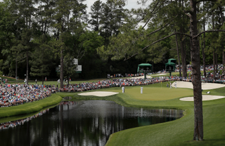 The par 3 16th at Augusta National