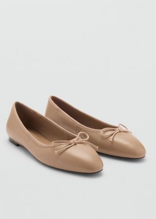 Leather Ballet Flats - Women | Mango United Kingdom