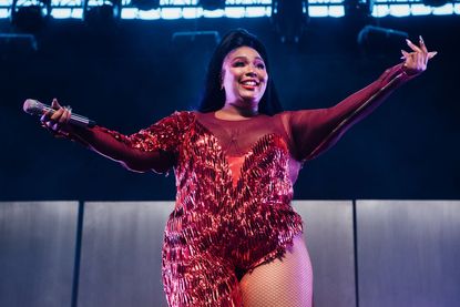 Lizzo performs onstage at the 2019 Coachella Valley Music and Arts Festival on April 21, 2019 in Indio, California.