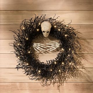 Pottery Barn skeleton halloween wreath