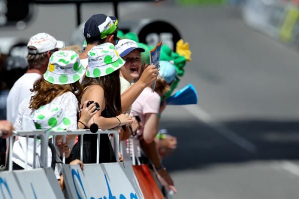 These fans could feel the rush of the Tour Down Under