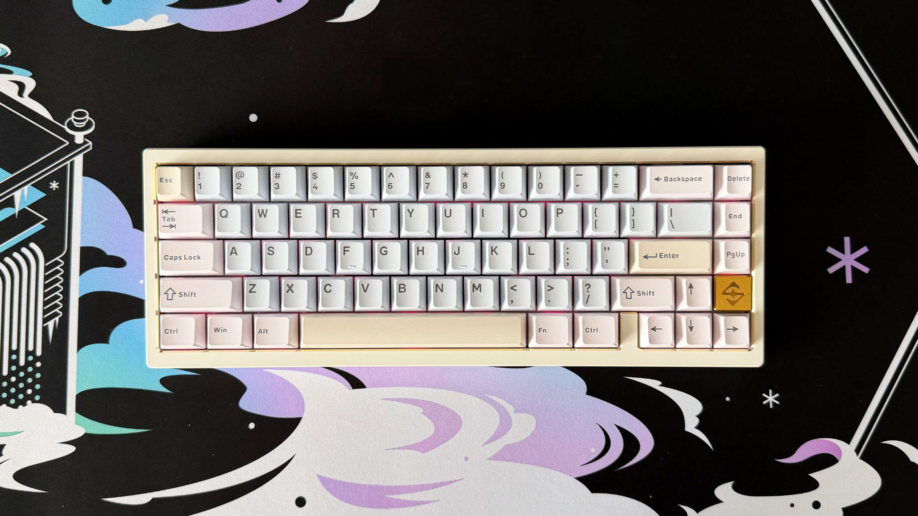 The Wobkey Zen 65 Ultra from above.