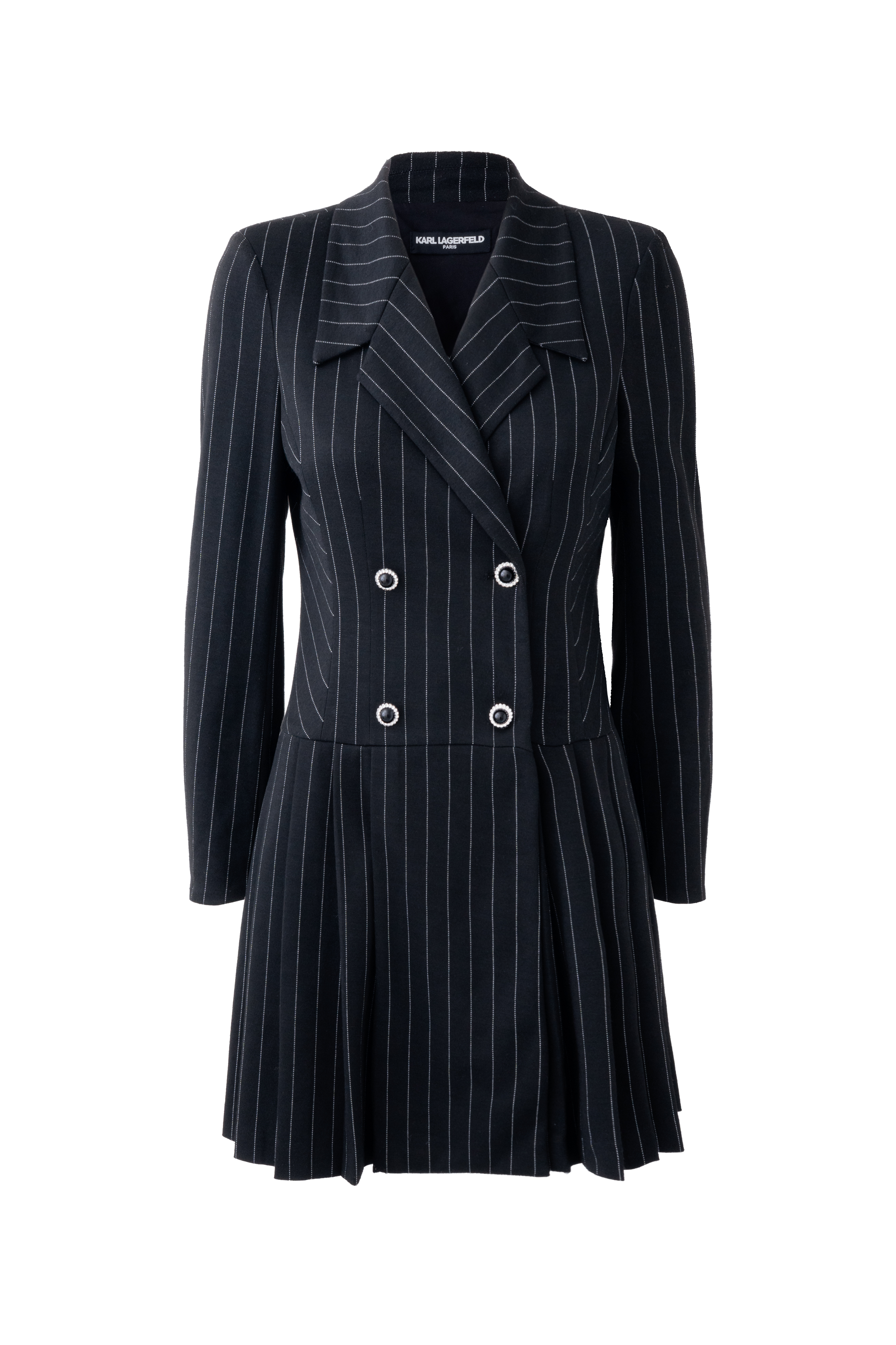KARL LAGERFELD PARIS, Pinstripe Blazer Dress
