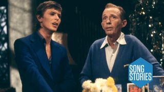 Bing Crosby and David Bowie singing their hit song Little Drummer Boy on TV Christmas Special Merrie Olde Christmas 1977