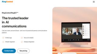 RingCentral RingEx website screenshot (March 2025)
