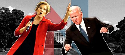 Elizabeth Warren and Joe Biden.