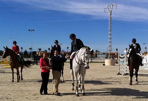 Joseph Stockdale wins in Spain on borrowed horse