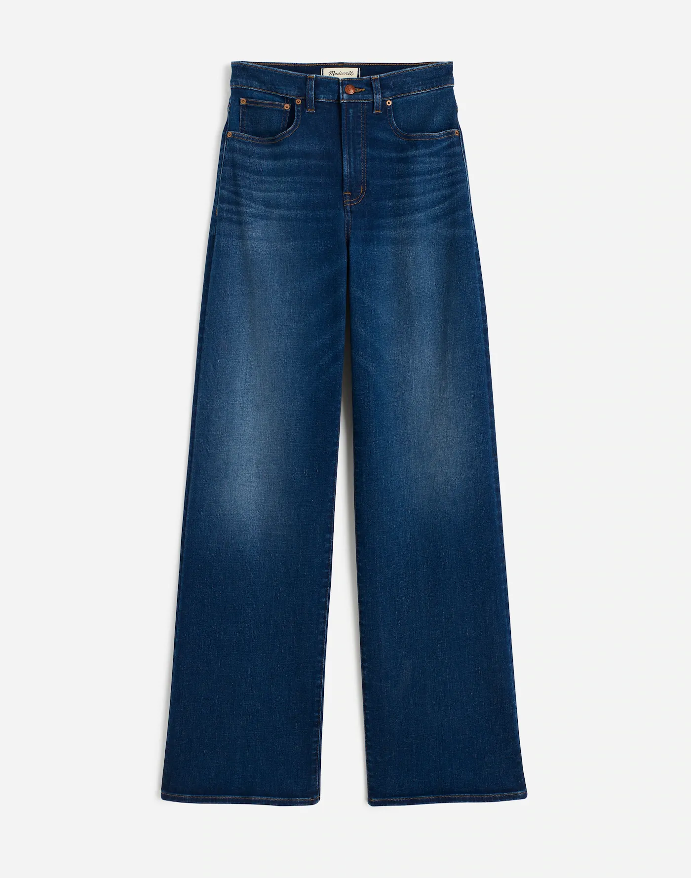 Blue wide-leg jeans