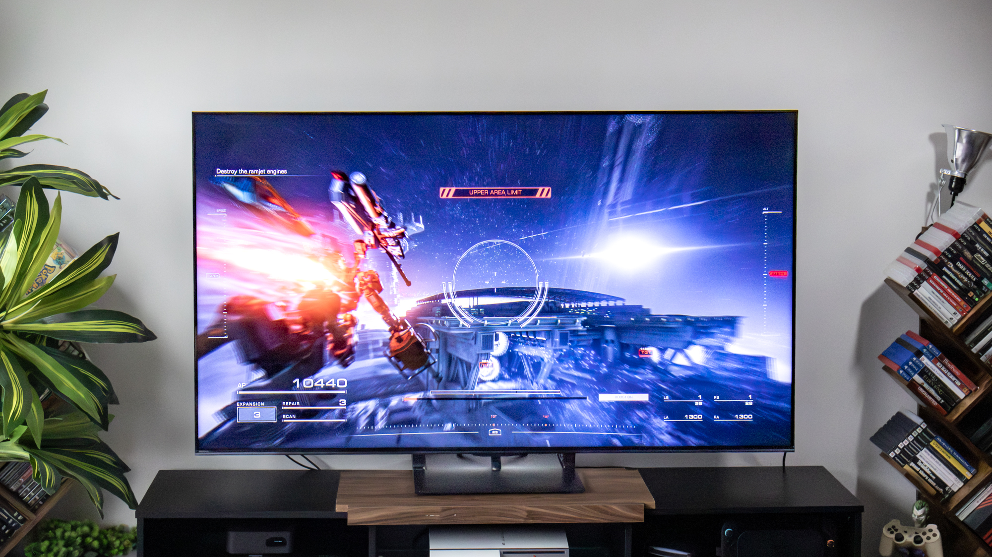 Hisense U75QG Mini-LED TV in an apartment