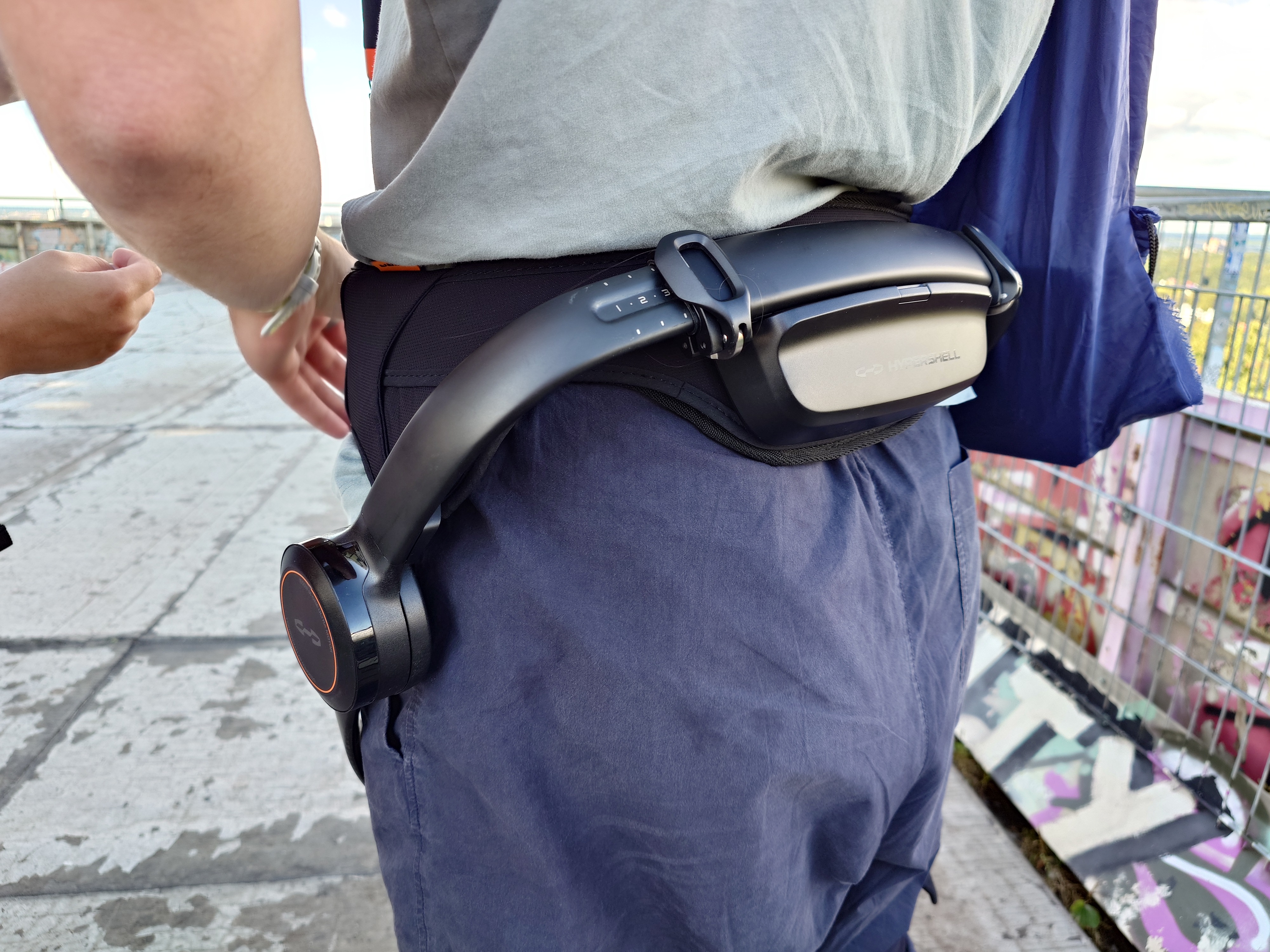 A rear view of the Hypershell X Ultra.