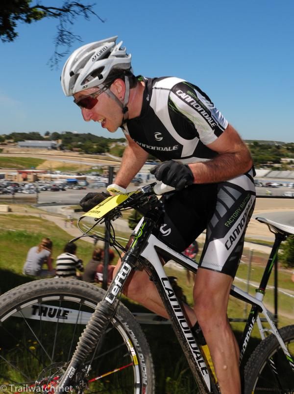 Jeremiah Bishop (Cannondale) rode with the leaders for a couple laps but slipped off the pace