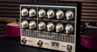 Tone King Imperial Preamp: this high-end all-tube preamp pedal offers two channels, includes reverb, tremolo and attenuation, and has onboard CabSims/IR tech.