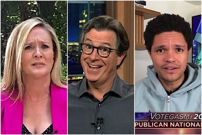 Late night hosts kind of cover the RNC