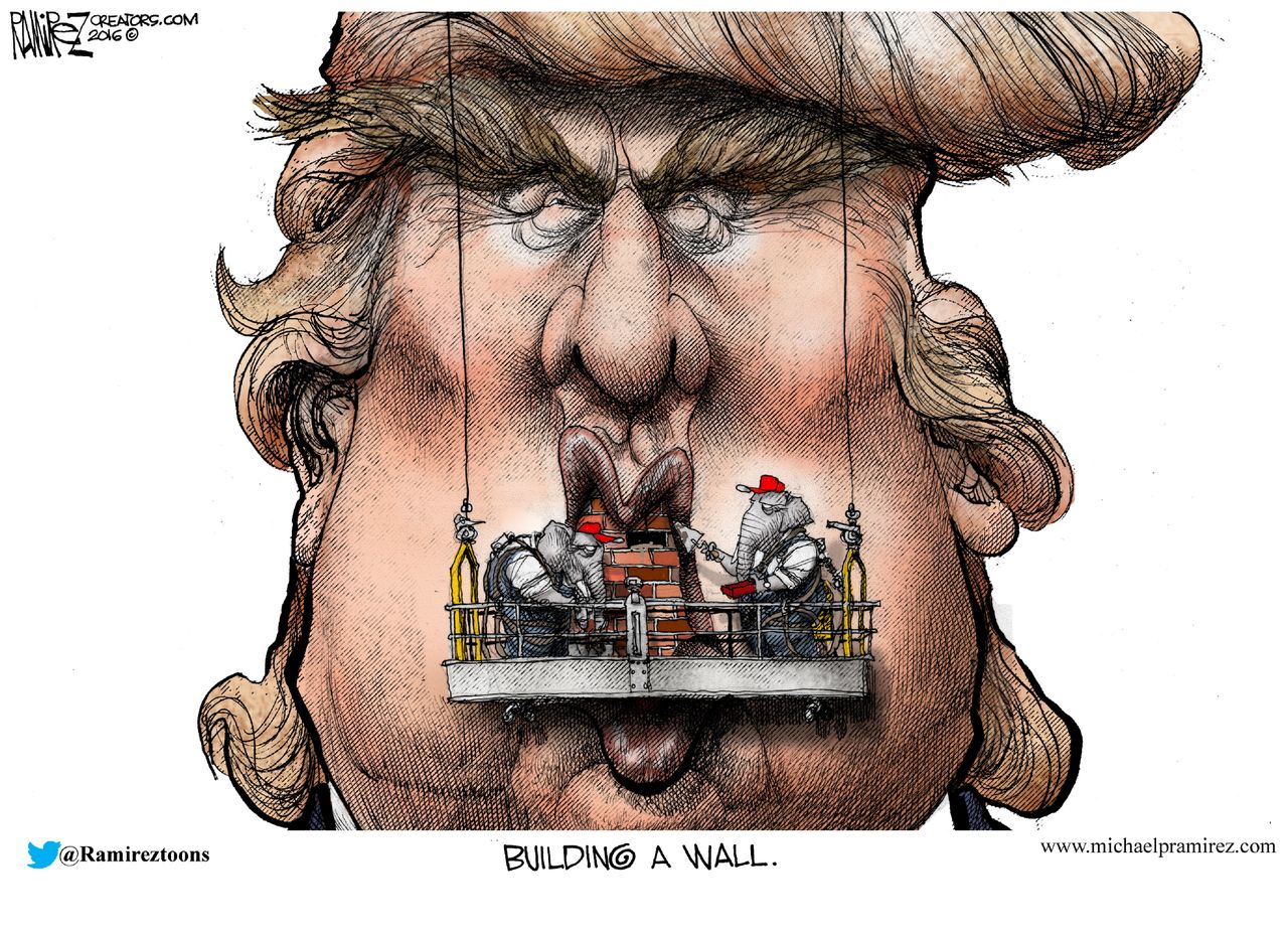 Political cartoon U.S. Donald Trump