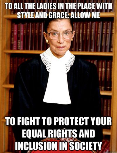 Ruth Bader Ginsburg Says Male Justices Have a Blind Spot On Women's ...