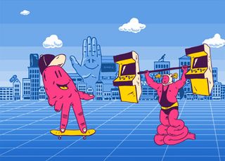 Surreal illustrations created for Red Bull skate event | Creative Bloq