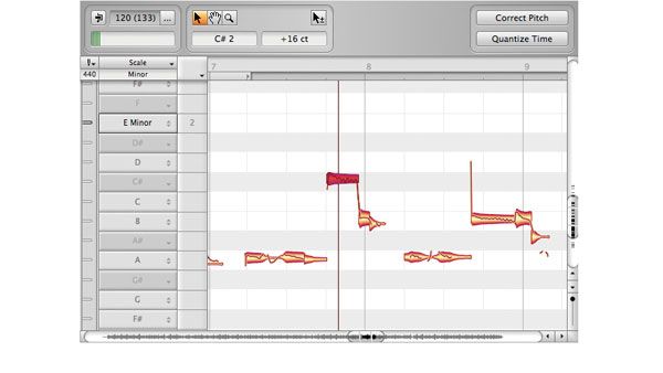 Included for free, Melodyne Essential integrates very well into Tracktion's workspace
