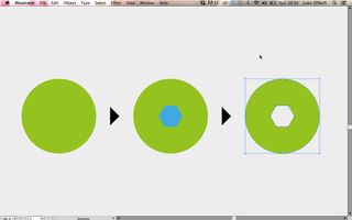 Begin by drawing a perfect circle, then add a polygon