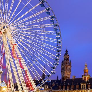 lille Christmas market and giant wheel