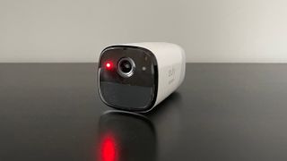 The Eufycam 2 Pro has an LED that illuminates red when motion is detected
