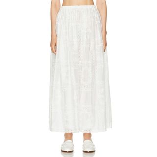 Helsa Handkerchief Midi Skirt