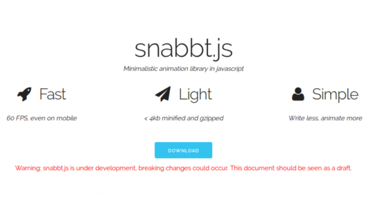 Make speedy animations with snabbt.js