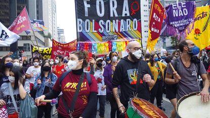 Protest against Jair Bolsonaro